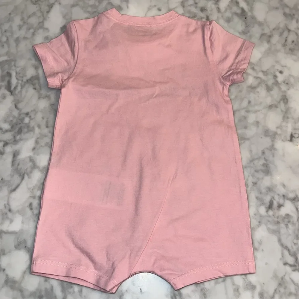 GUCCI PINK LOGO 3 PIECE BABYSUIT GIFT SET 3/6M